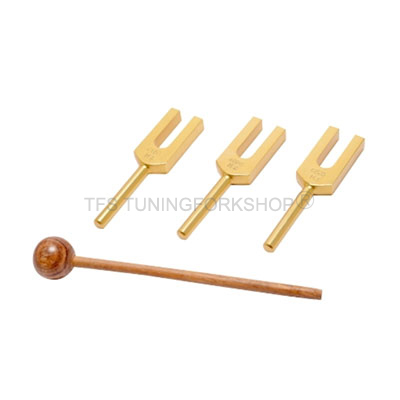 Gold Finish Angel Tuning Forks