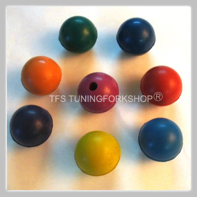 8 Color Rubber Balls for Tuning forks