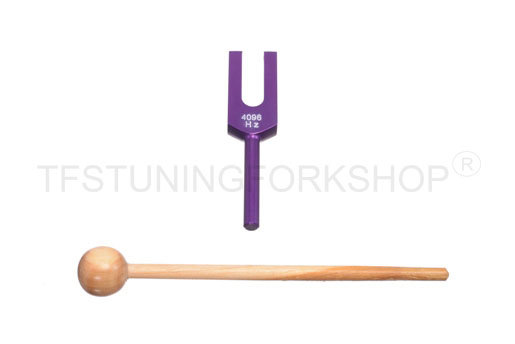 Purple Finish Crystal Tuning Fork